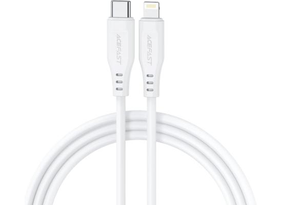 ACEFAST C3-01 USB-C To Lightning TPE Charging Data Cable 1.2M - White